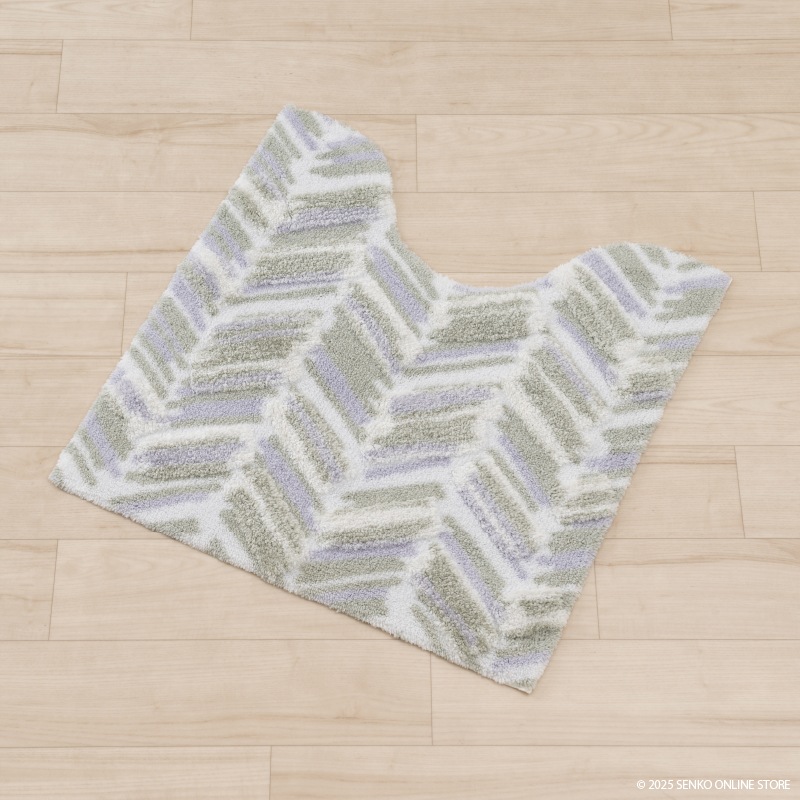 M+home カランロート トイレマット 約60×60cm ベージュ