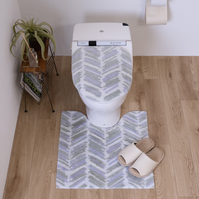 ★M+home カランロート トイレマット 約60×60cm ベージュ