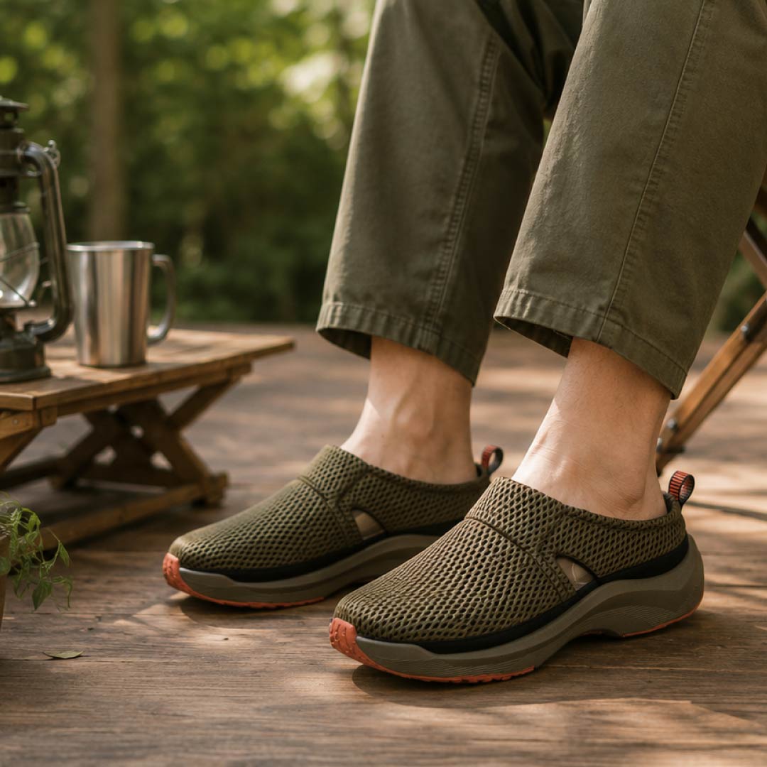 リカバリーフットウェア Dr.SHOE PRESSTREAD/アウトドアサンダル S/M/L アーバンブラック/オリーブモス/ダストグレー/パッションオレンジ