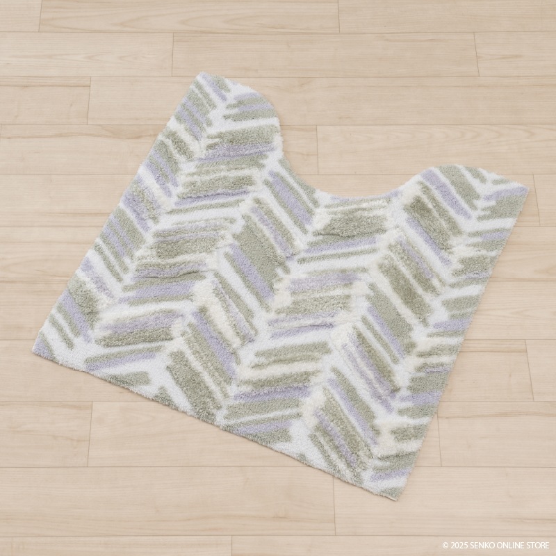 M+home カランロート トイレマット 約70×70cm ベージュ