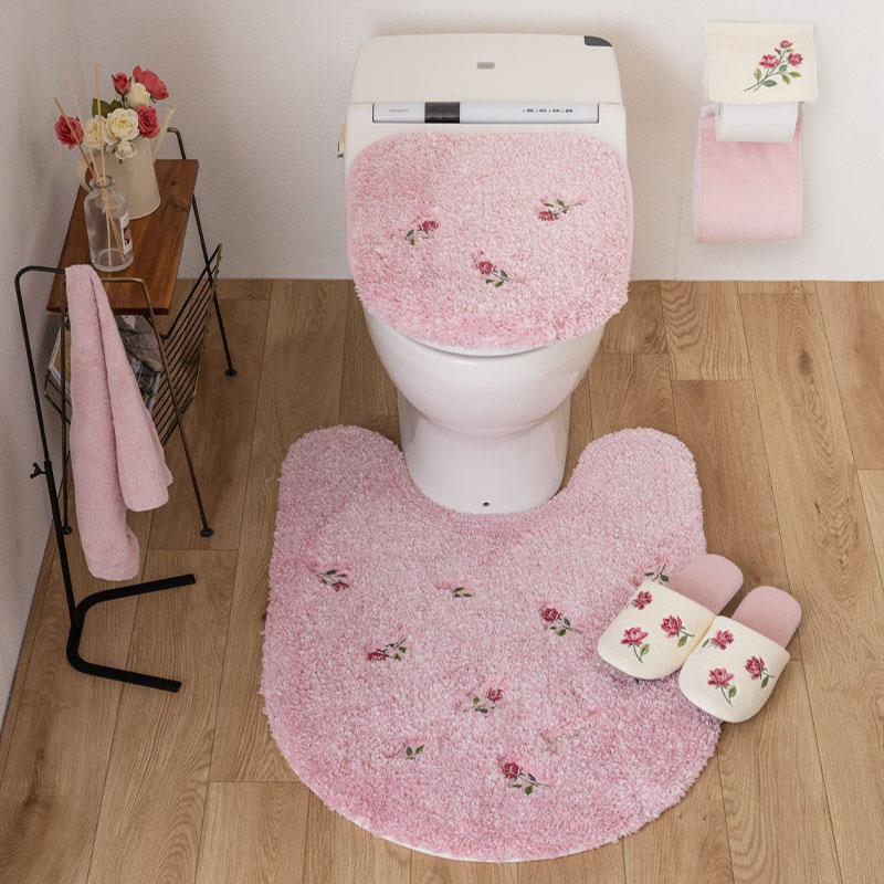 SDS yorisou スイートローズ トイレ5点セット ロングトイレマット+兼用