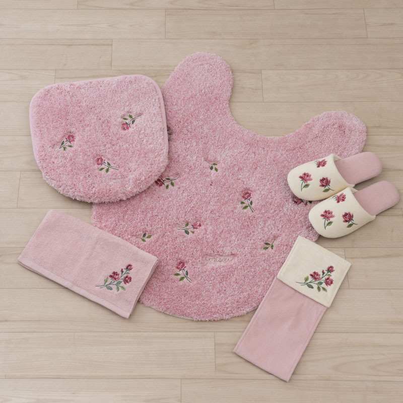 SDS yorisou スイートローズ トイレ5点セット ロングトイレマット+兼用