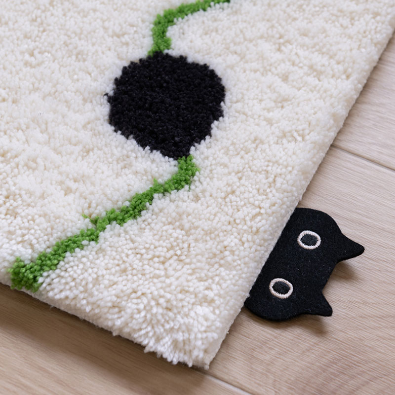 アツコマタノ キッチンの窓辺 ロングマット 約50×120cm グレー/アイボリー