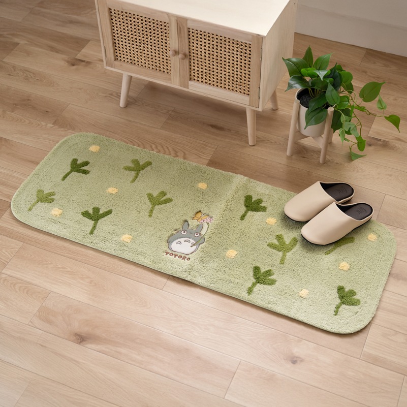 となりのトトロ はらっぱ キッチンマット 約45×120cm ベージュ