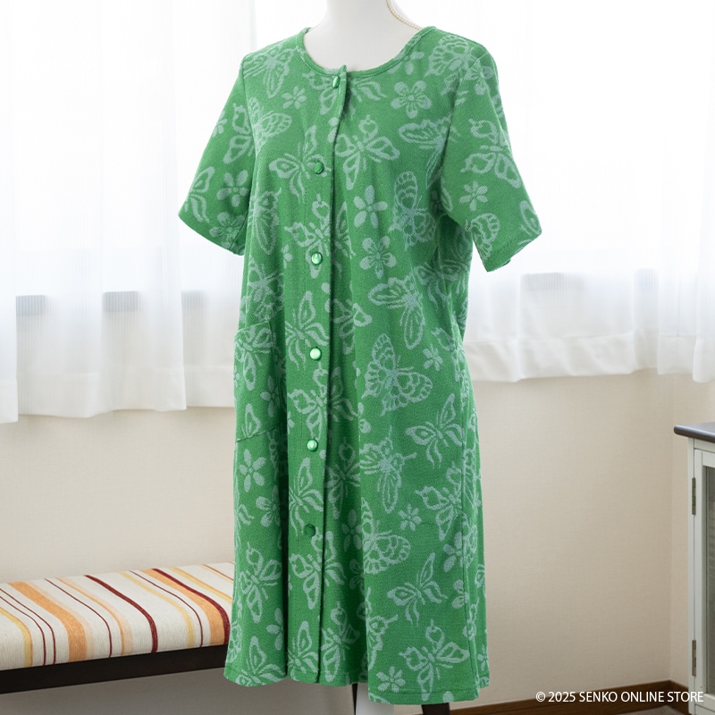 Cozyfeels バタフライマエアキ タオルドレス M-L/L-LL グリーン