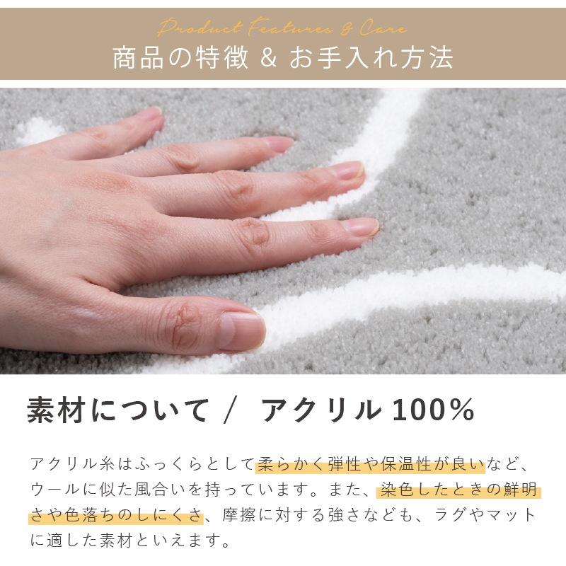 ディックブルーナ インテリアマット 約45×70cm おともだち（ベージュ）/お花と顔（イエロー）/トゥーフェイス（グレー）/ラインボリス（ベージュ）