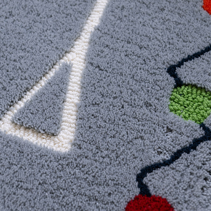 アツコマタノ キッチンの窓辺 ロングマット 約50×240cm グレー/アイボリー