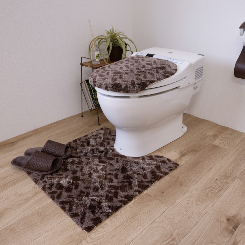 ☆M+home コーリ トイレマット 約70×70cm ブラウン | ブランド,M+home