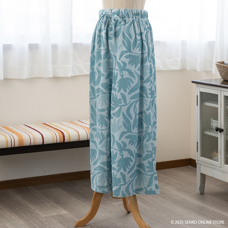 Cozyfeels カットリーフ パンツ M-L/L-LL ブルー/ピンク/イエロー