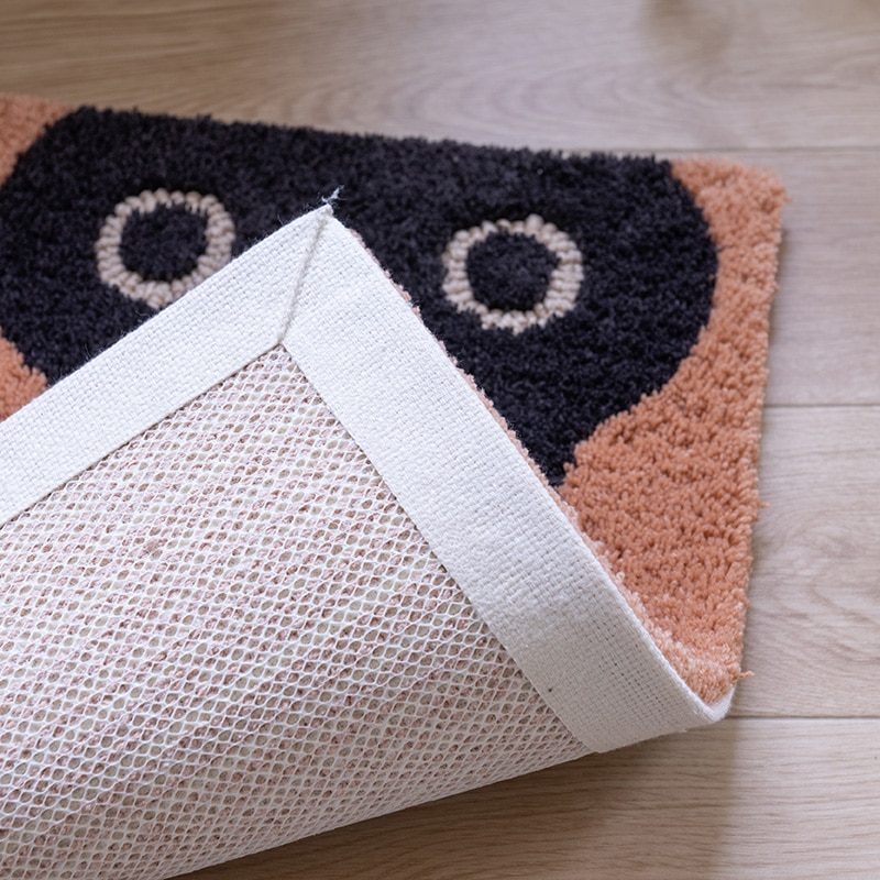 アツコマタノ MEME ロングマット 約50×180cm キャメル/アイボリー