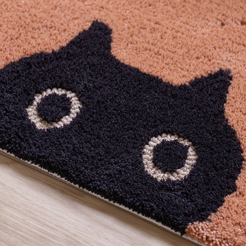 アツコマタノ MEME ロングマット 約50×180cm キャメル/アイボリー