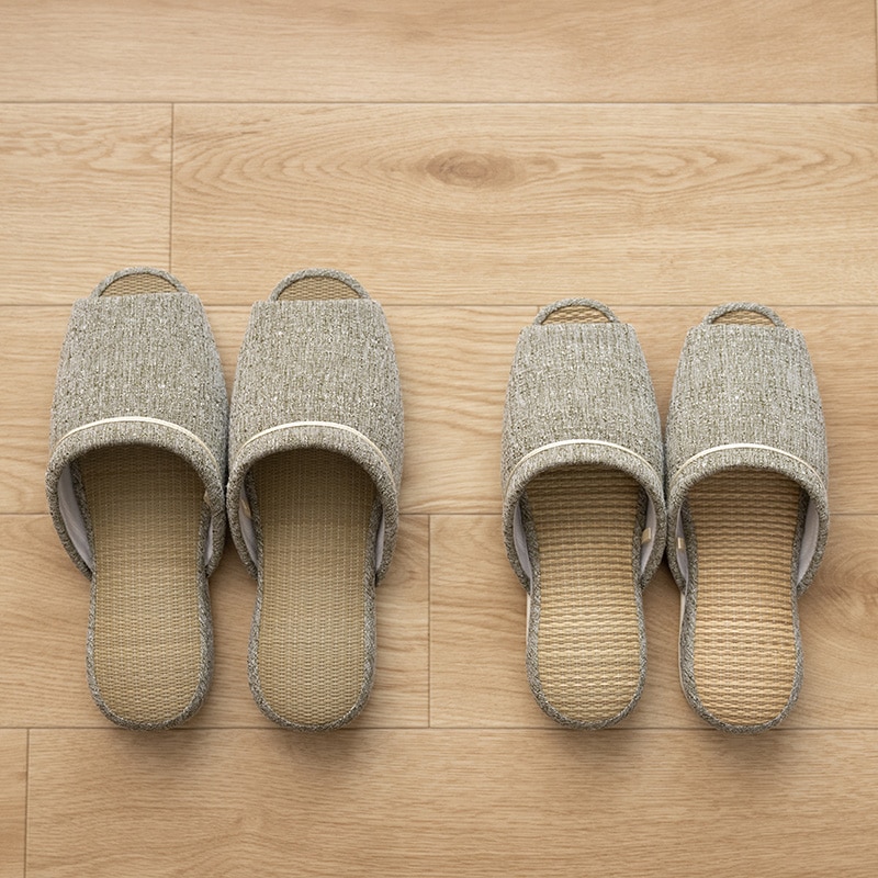 SDS バミー スリッパ 適応サイズ:（L）約25～26.5cm グリーン/グレー