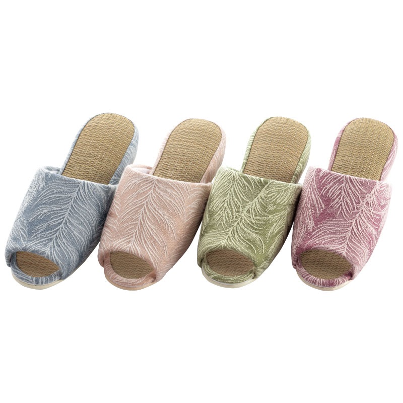 ☆SDS ファーン スリッパ Mサイズ（約23.5～25cm） ブルー/ベージュ