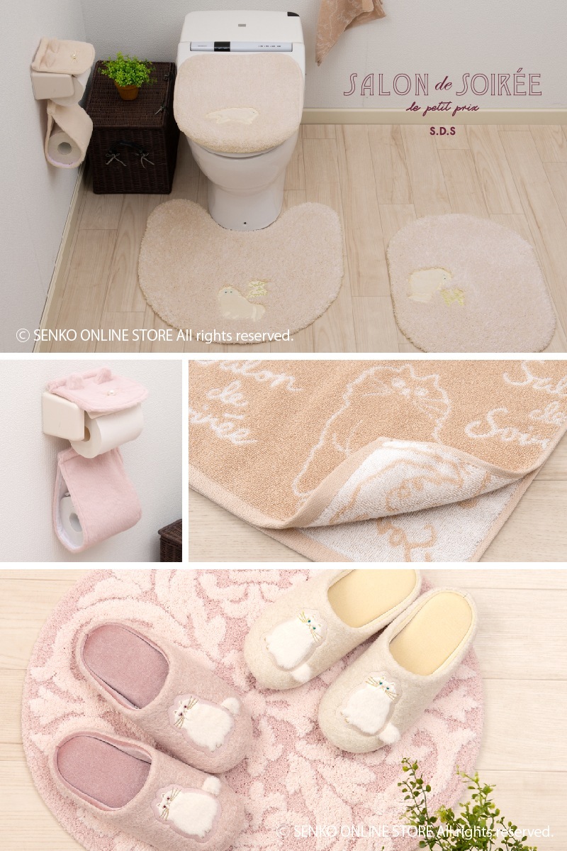 ☆サロンドソワレ ムームーシャトン ハンドタオル 約34×80cm ベージュ