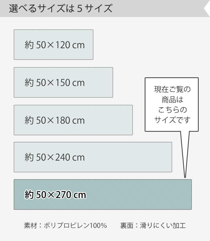 【キッチンマット ギリシャ製 薄手 滑りにくい 洗える 床暖房対応 モダン】約50×270cm ダークグレー/グレー SDS/マスターキッチンラグ ORBIT オービット ラッピング/のし対応不可