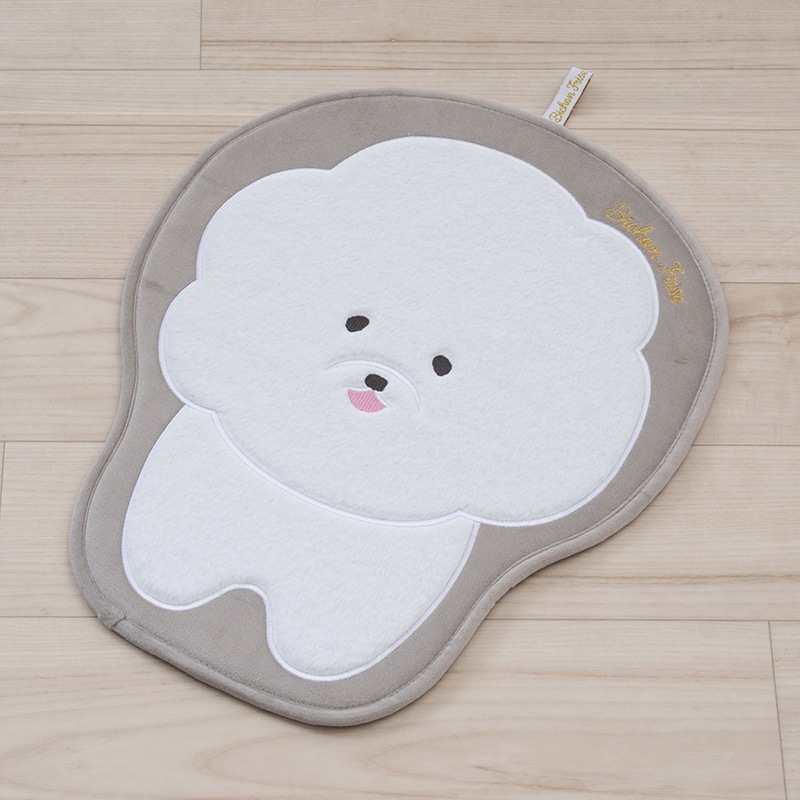 SDS ビション アクセントマット 約47×38cm グレー/ピンク | すべての