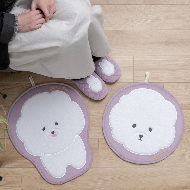 SDS ビション アクセントマット 約47×38cm グレー/ピンク | すべての