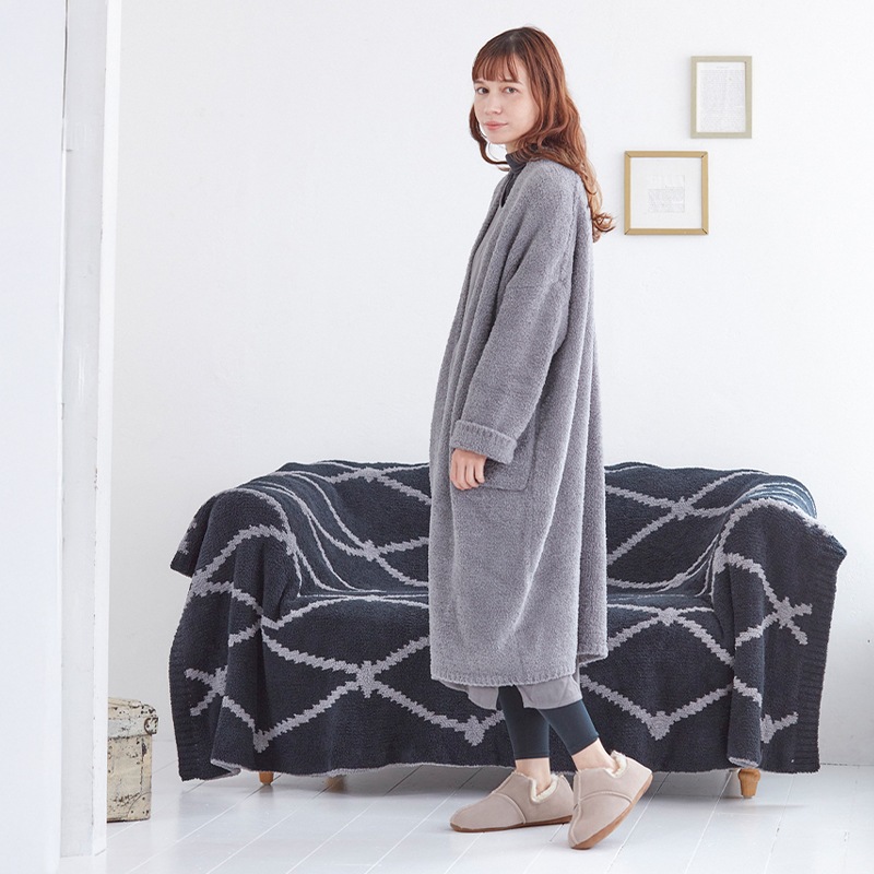 M+home ルミウッコ カーディガン S～M/M～Lサイズ ブラック/グレー/アイボリー