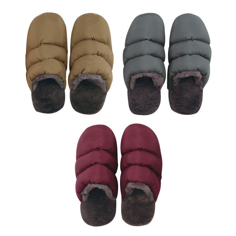 ★SDS Boappa(ボアッパ) タフタボアソフトスリッパ 適応サイズ:(M)約21~23cm ベージュ/グレー/ワインレッド