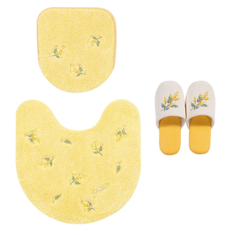 SDS yorisou スイートミモザ トイレ3点セット トイレマット+兼用