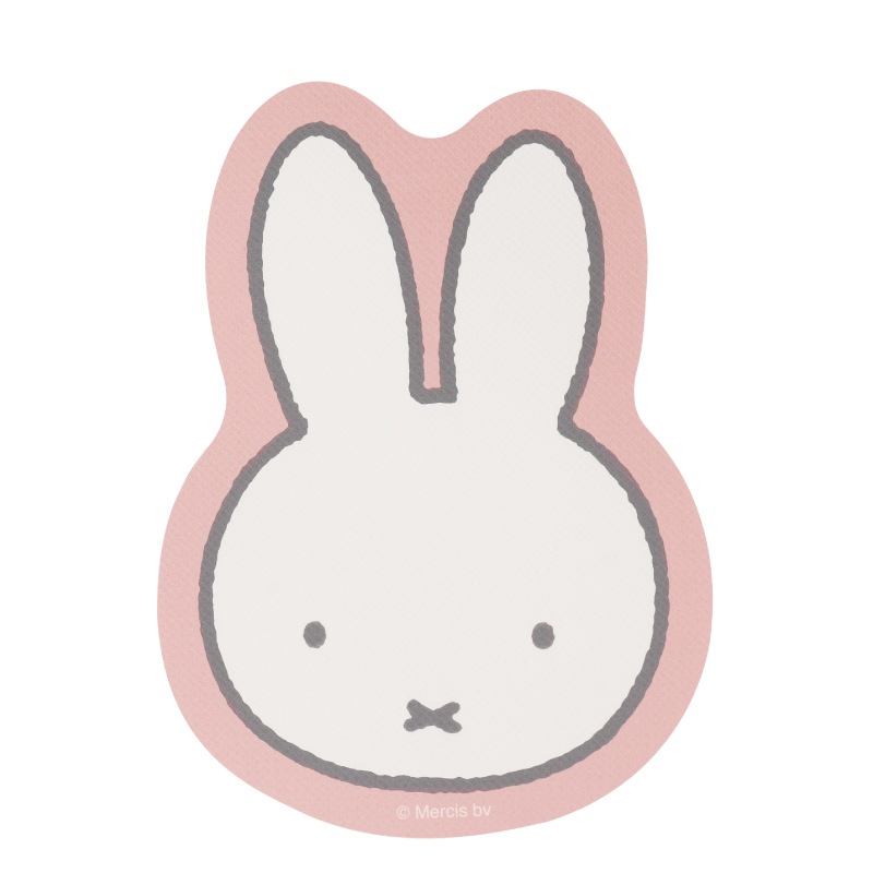 ★DickBruna ハッピーミッフィー（約45×33cm/ピンク）/ハッピーボリス（約32×48cm/グレー） フリースタイルマット 
