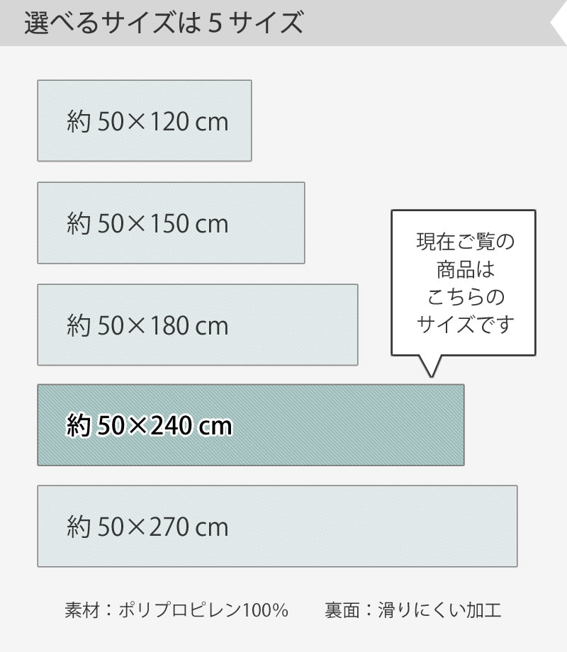 【キッチンマット ギリシャ製 薄手 滑りにくい 洗える 床暖房対応 モダン】約50×240cm ベージュ/グレー SDS/マスターキッチンラグ TETOUAN テトゥーアン ラッピング/のし対応不可