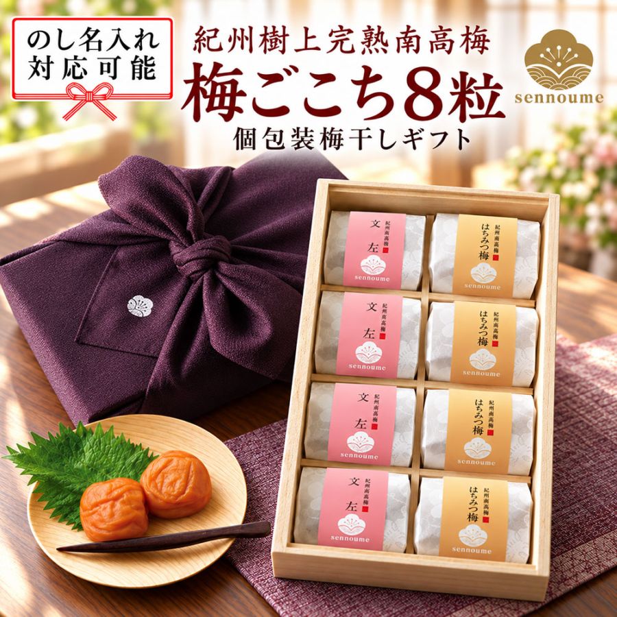 ＜梅ごこち＞(個包装８粒入)＜古代紫＞【送料無料】