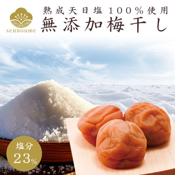 無添加梅干し ＜紀州完熟白干し梅＞ご自宅用
