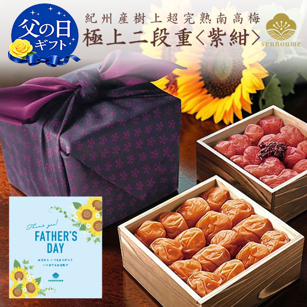 父の日＜極上二段重＞紫紺・京風呂敷包み 1200g【送料無料】