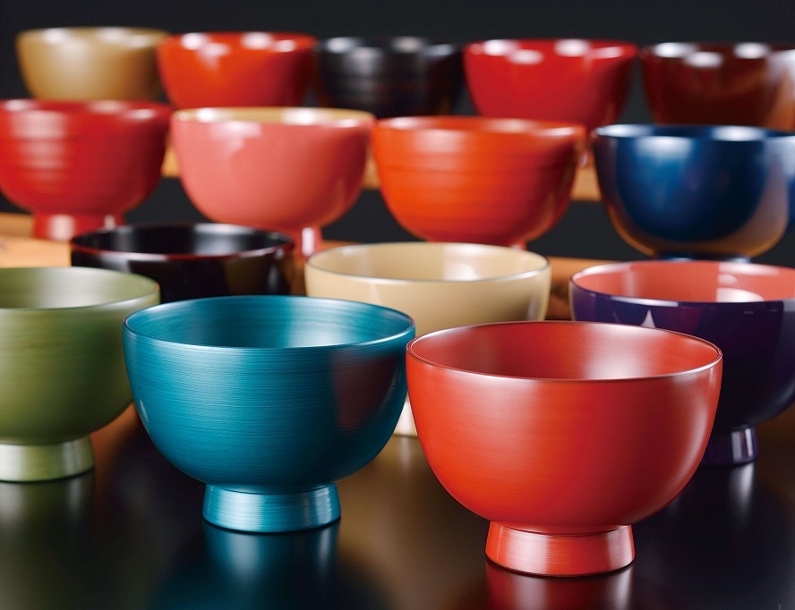 古物鑑定一万円東海道五十三次之内 お椀3客セット