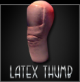 ゴム製ジャンボ親指　※
