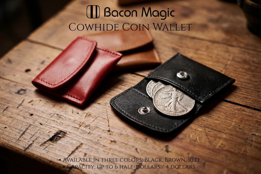 The Cowhide Coin Wallet by Bacon
