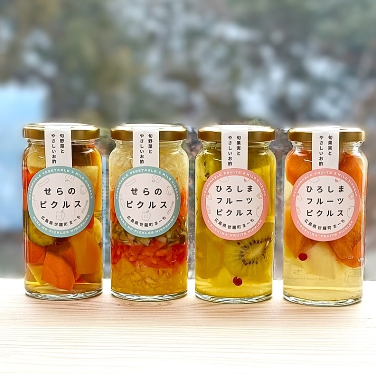 ピクルス野菜＆フルーツ4本セット