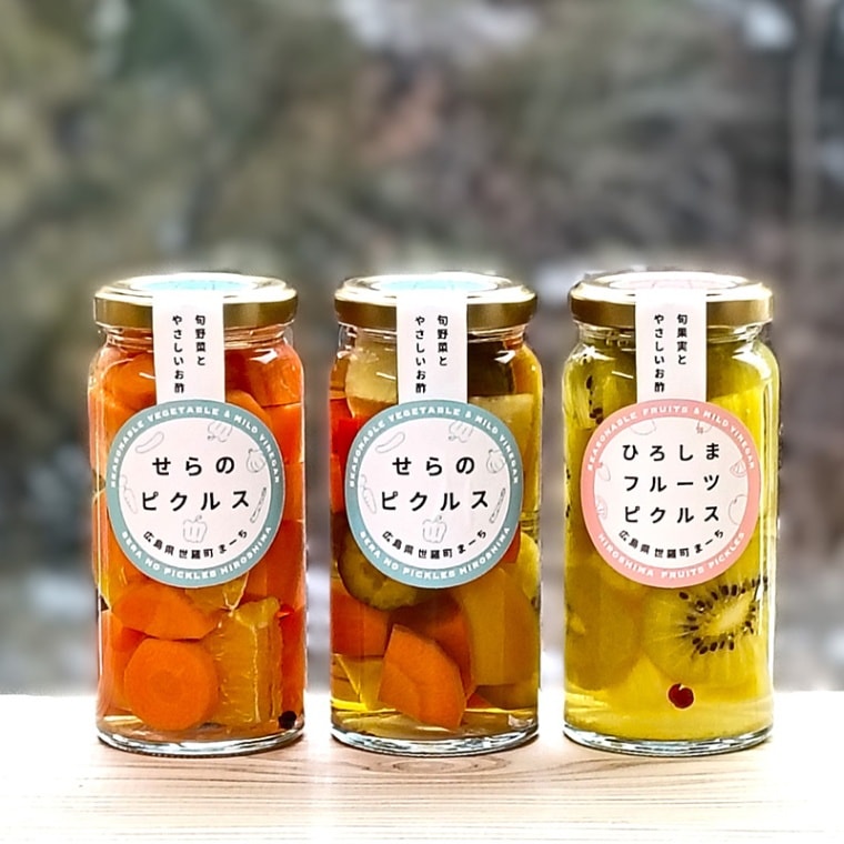 ピクルス野菜＆フルーツ3本セット