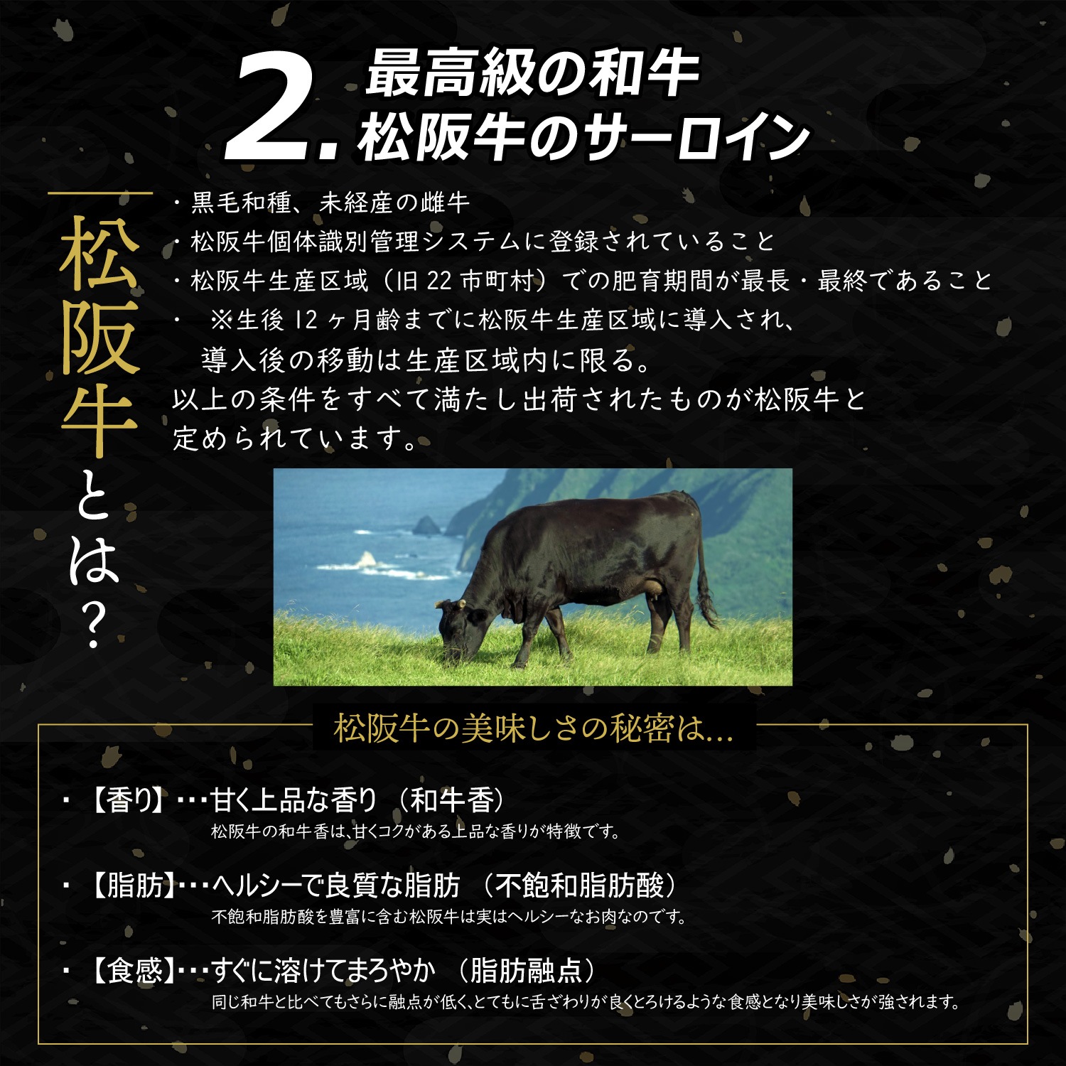 松阪牛 霜降りロース ステーキ 