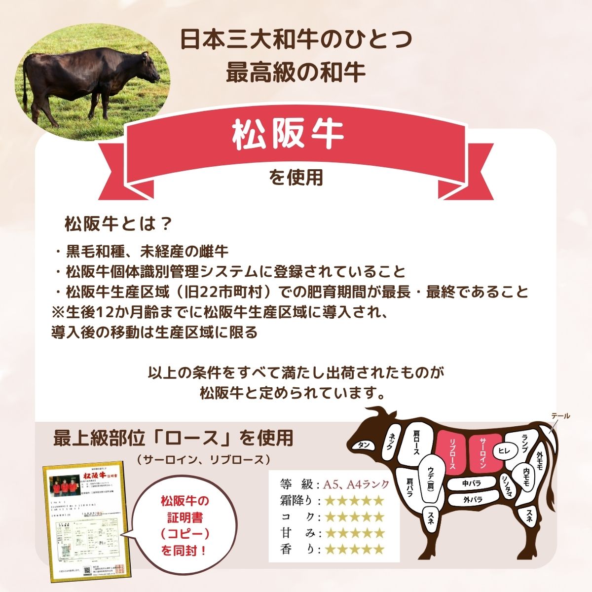 松阪牛肉ケーキ 約500ｇ 2~3人前
