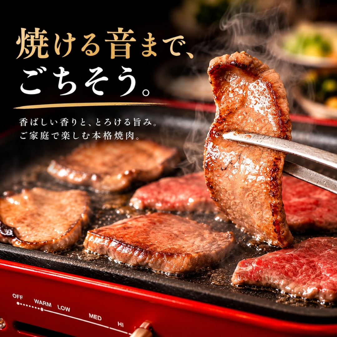 焼肉セット セレクト4種 合計約510g (牛タン・カルビ・赤身・ハラミ)