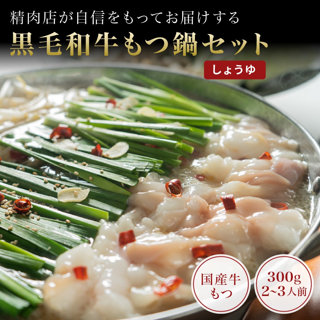 黒毛和牛 もつ鍋セット （2~3人前）