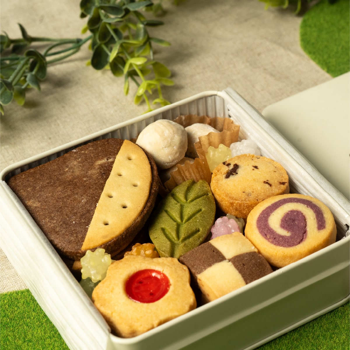 お菓子な森のクッキー缶