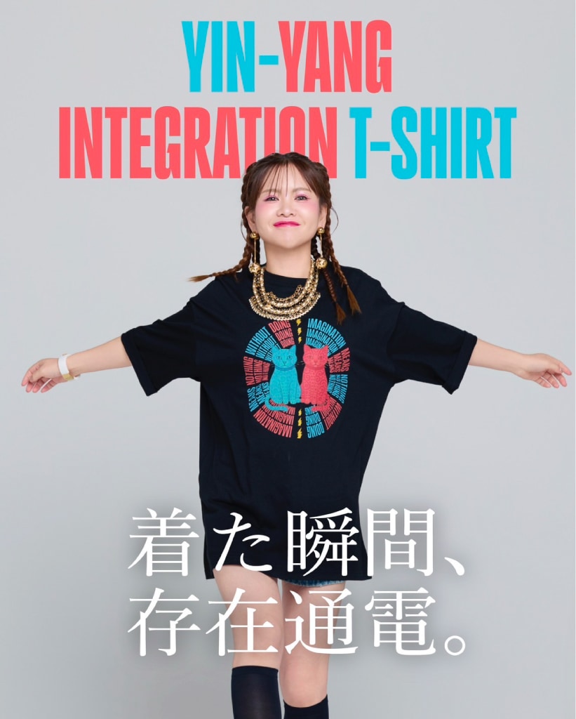 新品 anvivid Happyちゃん YIN-YANG T-SHIRT M2枚 YIN-YANG INTEGRATION T-SHIRT | POSSIBLE CREATERS WORLD 2025