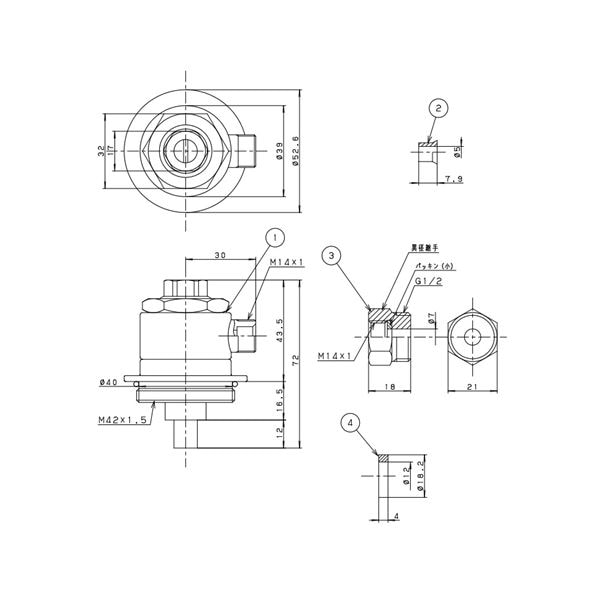 パナソニック【AD-K011SWSA】トイレ 部材フラッシュバルブ用アダプターセット 旧品番：AD-K011SWS