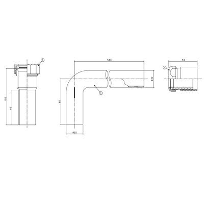 パナソニック【GL903P】樹脂製Ｐトラップトラップ据置きタイプ用 受注生産