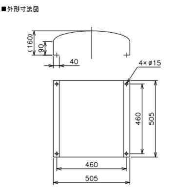 三菱 【FU-40PD】※ 有圧換気扇システム部材 意匠パネル  管理番号：3080