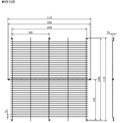 三菱 ソーワテクニカ 【G-100N3】※ 農事用有圧換気扇専用前ガード システム部材  管理番号：3080