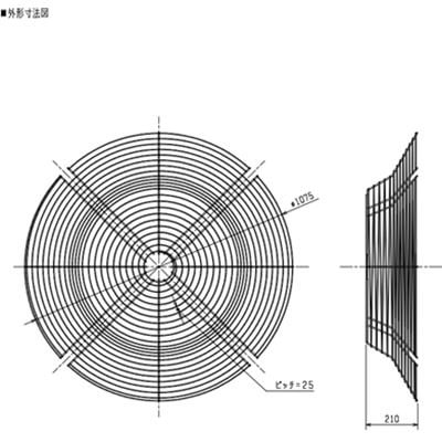 三菱 ソーワテクニカ 【G-R100BA】※ 農事用送風機システム部材 ガード  管理番号：3080