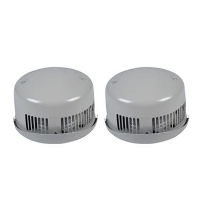 ▲三菱 【P-100CVSQD6】 換気扇 壁掛2パイプ取付タイプ・ダクト用ロスナイ専用フード 防火ダンパー付 防虫網付  