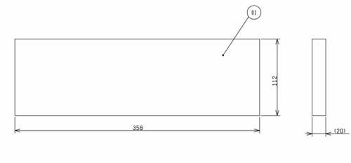 ▲三菱 【P-120QF3】 換気扇 ロスナイセントラル換気システム部材 交換用外気清浄除じんフィルター  