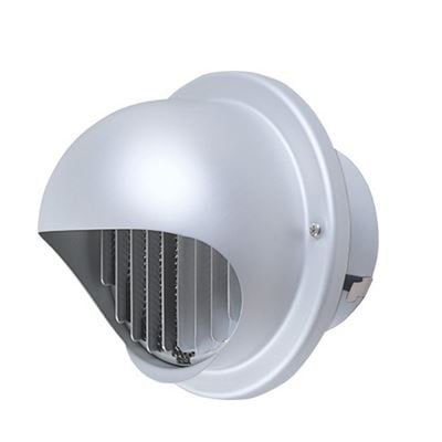 ▲三菱 【P-13FAQ5】 換気扇 ダクト用システム部材 丸形フード ギャラリ付 防虫網付 標準タイプ  