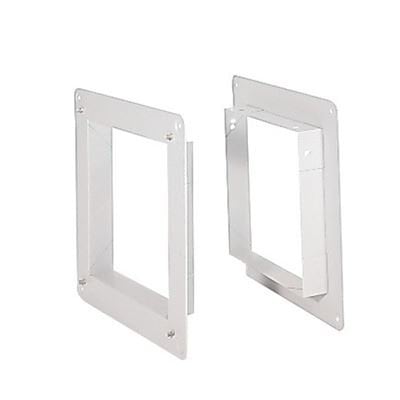 ▲三菱 【P-20MWS3】 標準換気扇システム部材 金枠 適用20cm用 ＳＵＳ、ＡＬ鋼板ウェザーカバー全般用  