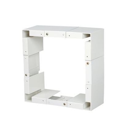 ▲三菱 【P-20WPS2】 標準換気扇システム部材 防火ダンパー付ウェザーカバー対応取付部材 欄間・小窓取付パネル  